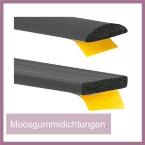Moosgummidichtung
