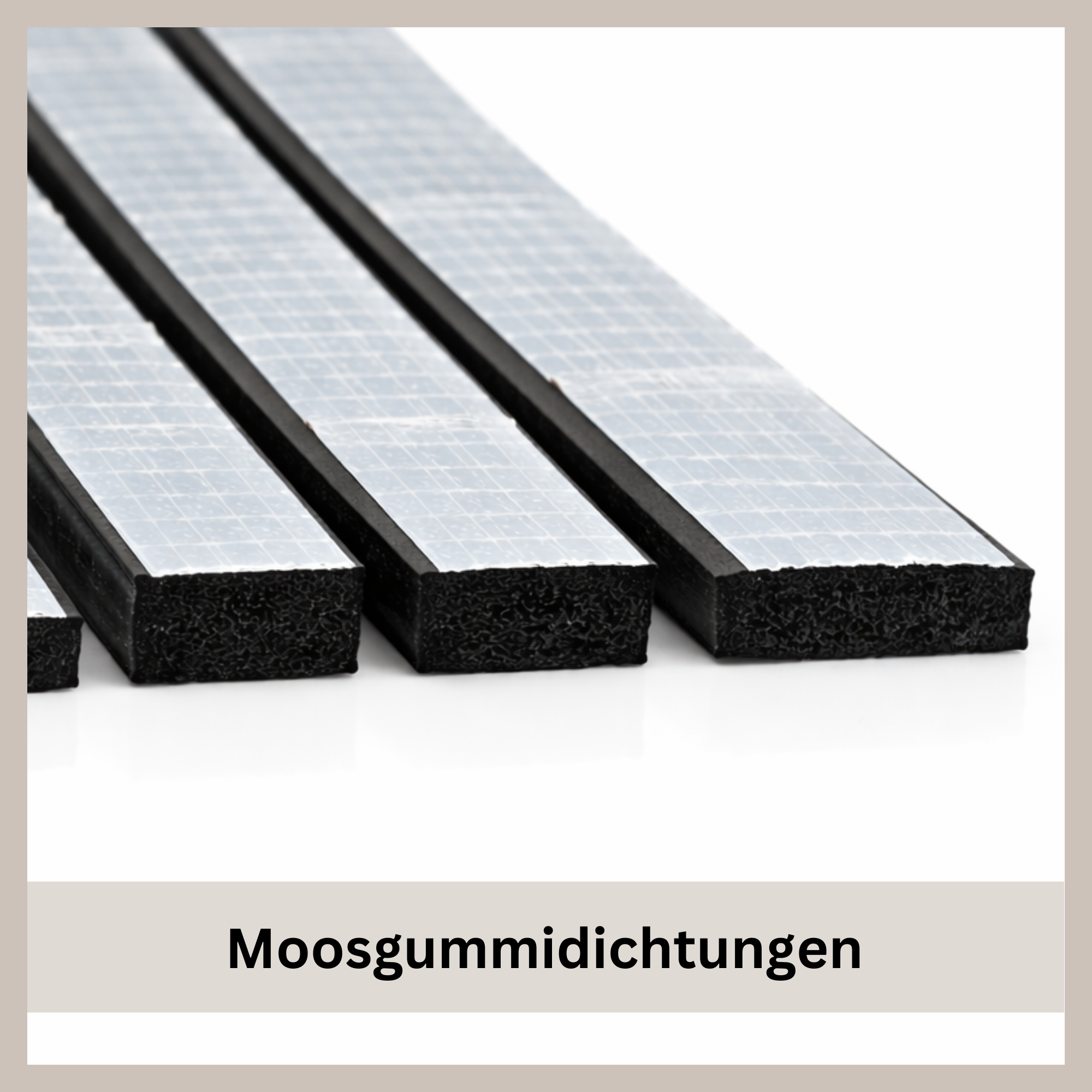 Moosgummidichtung